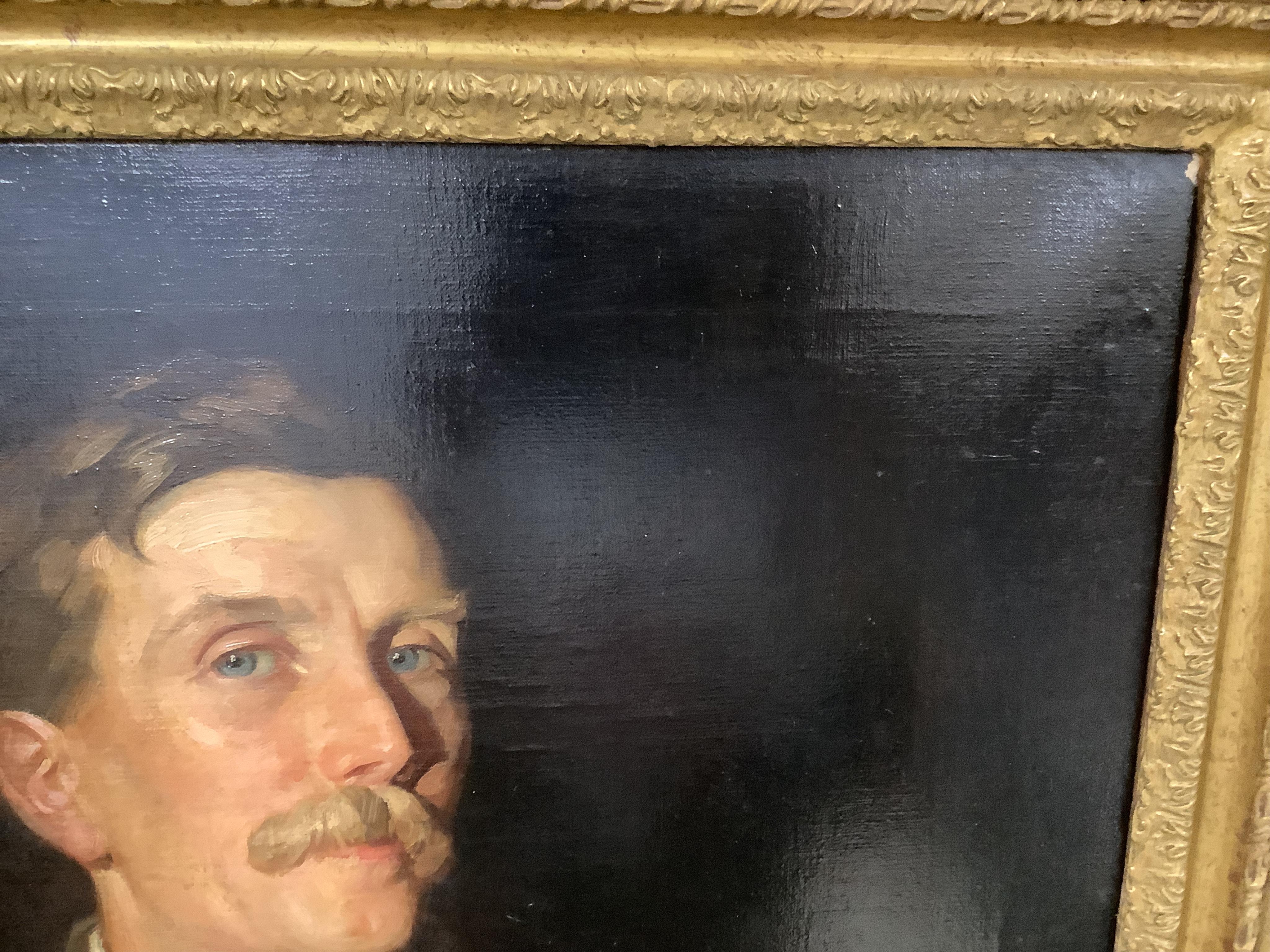 John William Schofield (1865-1944), Portrait of George Henry Schofield (1862-1943), signed and dated 1914, oil on canvas, 89 x 68cm